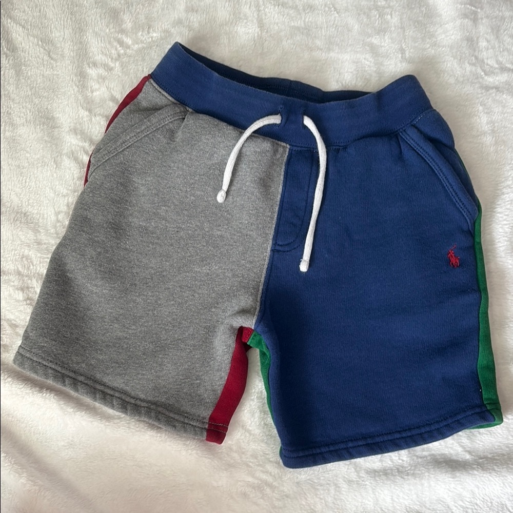 Polo by Ralph Lauren Blue and Gray Colorblock Shorts